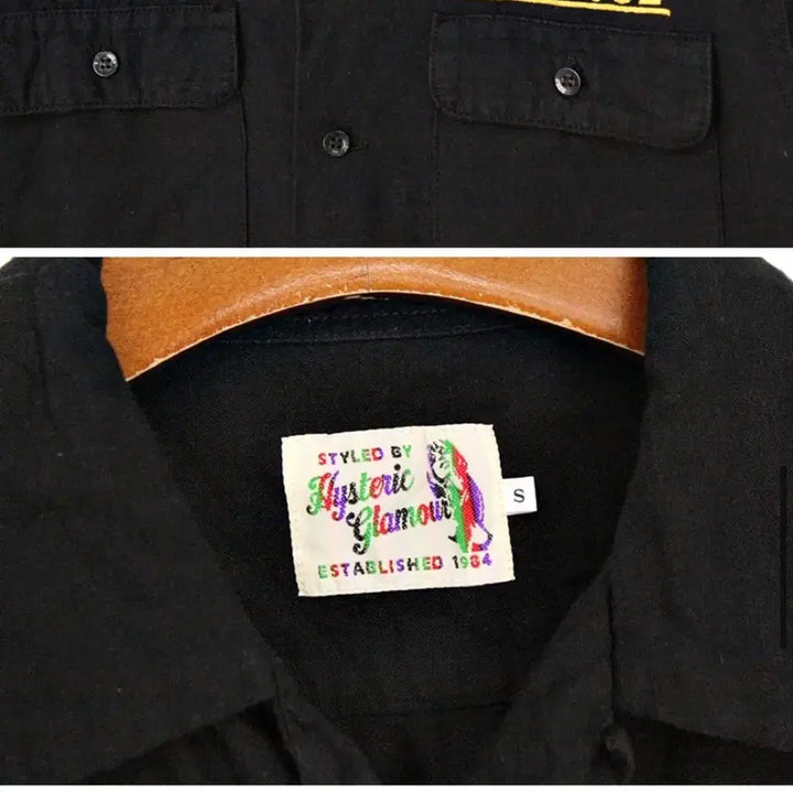 [BUNJANG] Hysteric Glamour Embroidered Work Shirt / 히스테릭글래머 자수 워크 셔츠