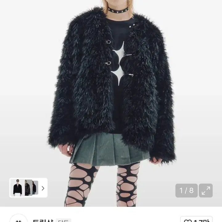 [BUNJANG] Reversible Faux Fur Jacket / 퍼자켓 (트립샵 , 리버시블)