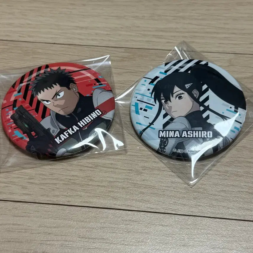 [BUNJANG] Kaiju No. 8 Mina, Kafka Bundle Set Can Badge / 괴수8호 미나,카프카 캔뱃지 일괄