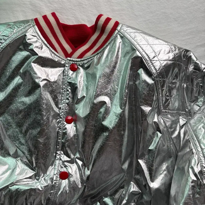 [BUNJANG] Celine Silver Bomber Jacket / [46] 셀린느 실버 봄버 자켓