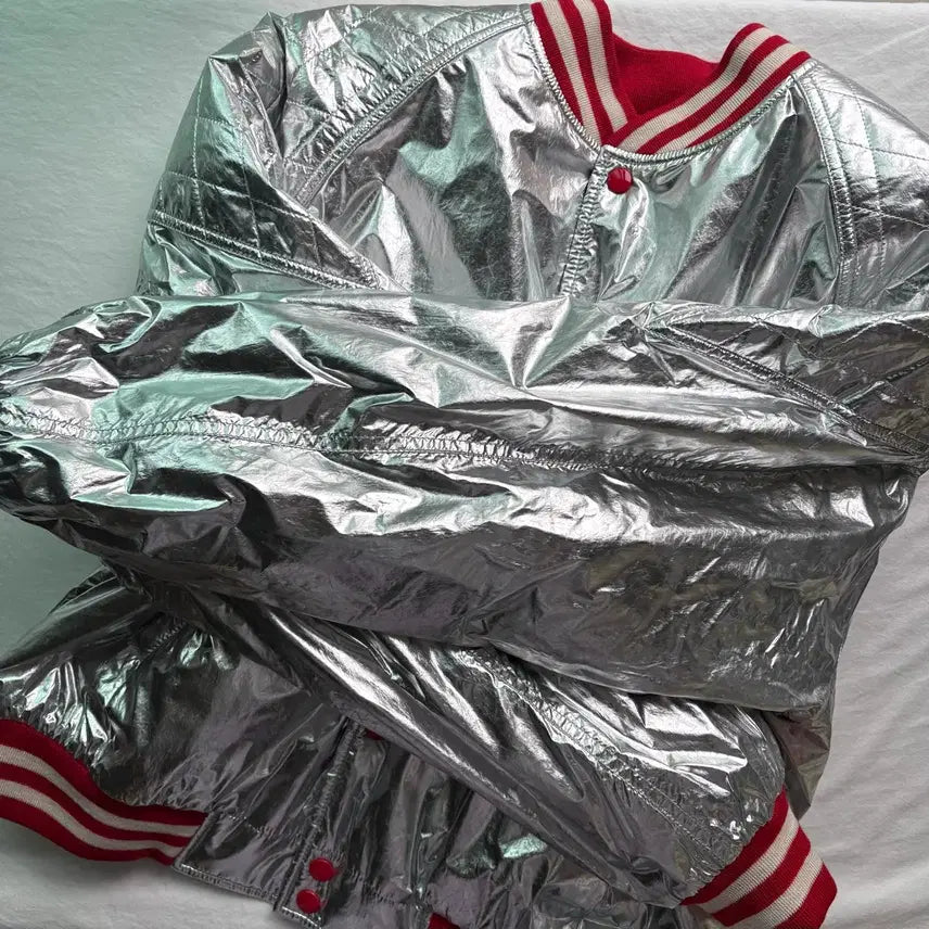 [BUNJANG] Celine Silver Bomber Jacket / [46] 셀린느 실버 봄버 자켓