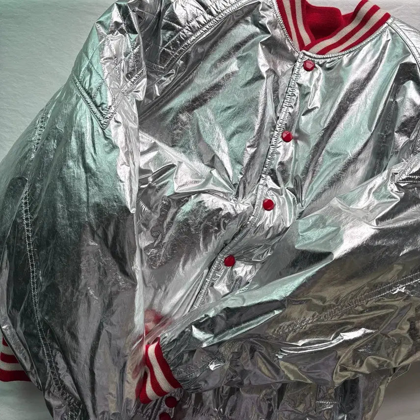 [BUNJANG] Celine Silver Bomber Jacket / [46] 셀린느 실버 봄버 자켓