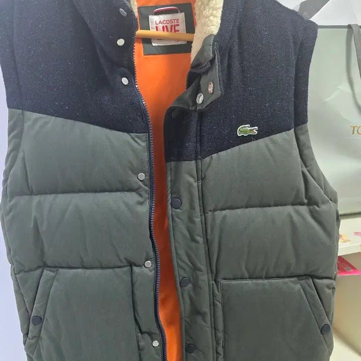 [BUNJANG] Lacoste Padded Vest / 라코스테  패딩 조끼