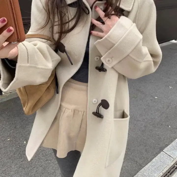 [BUNJANG] Pyt Handmade Duffle Coat / pyt 프영띵 더플 핸드메이드코트 떡볶이 코트