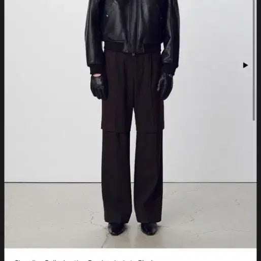 [BUNJANG] Toniewek Leather Bomber with Shearling Collar Size L New / 토니웩 쉬어링 카라 레더봄버 L사이즈 새제품