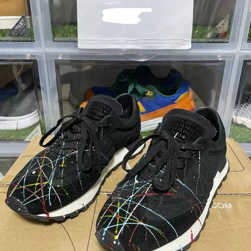 [BUNJANG] Maison Margiela Paint Runner Black / [40] 메종 마르지엘라 페인트 러너 블랙 Maison Margiela