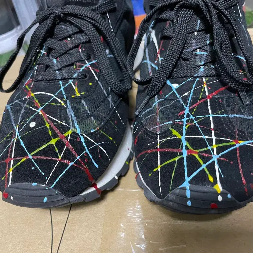 [BUNJANG] Maison Margiela Paint Runner Black / [40] 메종 마르지엘라 페인트 러너 블랙 Maison Margiela
