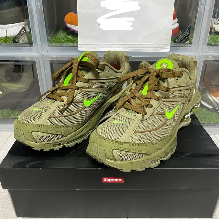 [BUNJANG] Nike x Supreme Shox Ride 2 SP Neutral Olive / [260] 나이키 X 슈프림 샥스 라이드 2 SP 뉴트럴 올리브