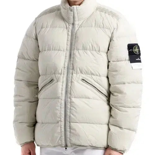 [BUNJANG] Stone Island Ivory Padded Jacket / 스톤아일랜드 패딩 아이보리 2XL사이즈
