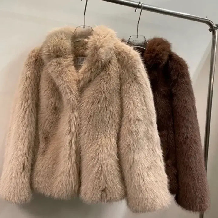 [BUNJANG] NCT Mark More Than Yesterday Two-Tone Fur Jacket Coat / 마크들리 모어댄예스터데이 투톤 퍼 자켓 코트