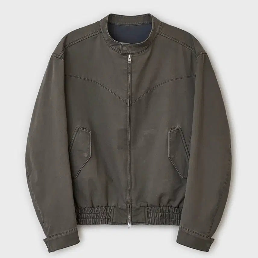 [BUNJANG] BELLEZIA Seriif Harrington Jacket Olive / 벨리에 세리프 해링턴 자켓 100 올리브