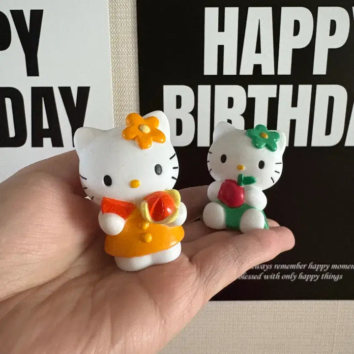 [BUNJANG] Hello Kitty Fruit Series Figure Bundle Set / 고전 헬로키티 과일 시리즈 피규어 일괄 판매