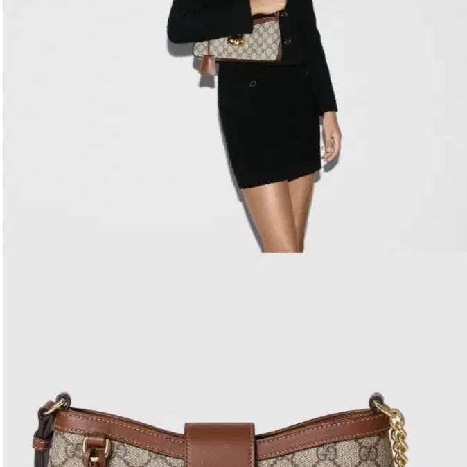 [BUNJANG] Gucci GG Canvas Padlock Shoulder Bag / 구찌 GG 캔버스 패드락 숄더백