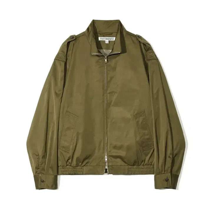 [BUNJANG] Partimento Stand Collar Blouson Khaki Jacket / 새상품)파르티멘토 스탠드 카라 블루종 카키