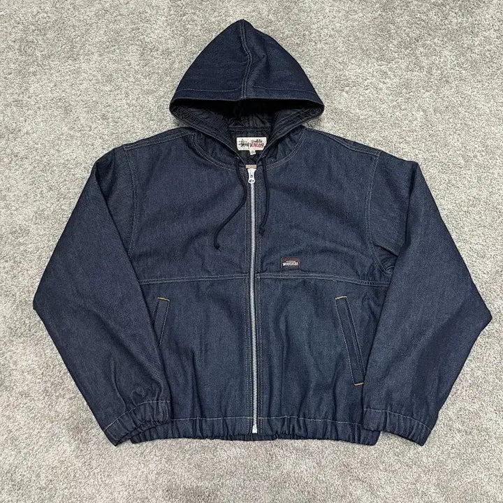[BUNJANG] Stussy Indigo Raw Denim Insulated Work Jacket / (해외/스탁)스투시 데님 인슐레이티드 워크 자켓 로우 데님 인디고