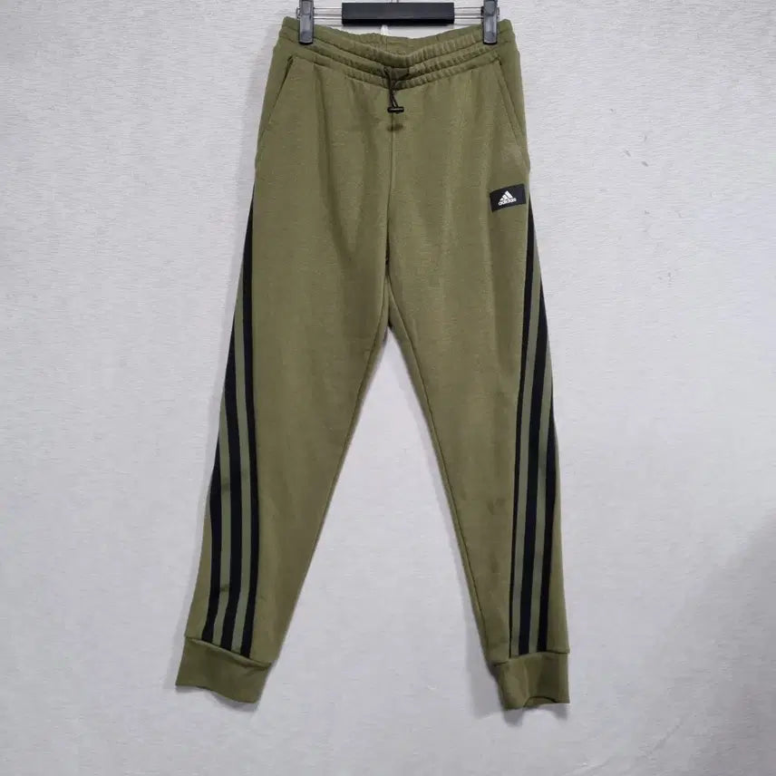 [BUNJANG] Adidas Khaki Fleece Jogger Pants (Men's 30-31 inch) / 아디다스 카키 기모 조거팬츠 남30-31인치 ㅡ1229