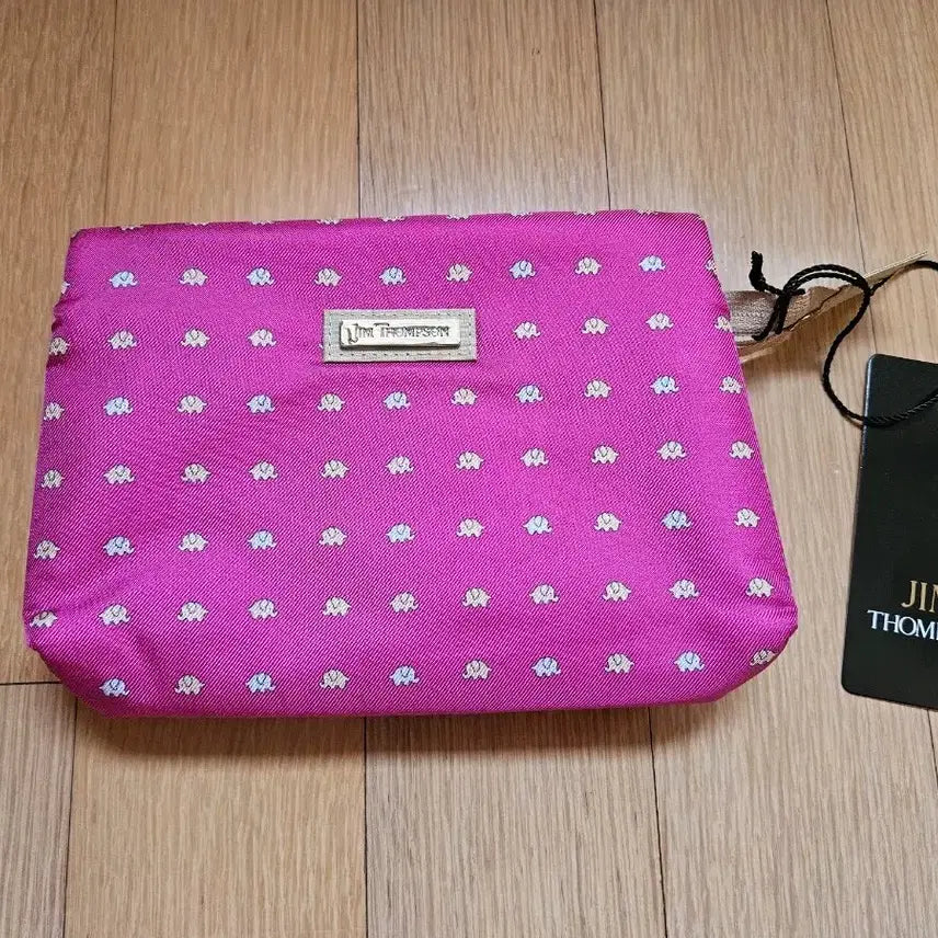 [BUNJANG] Jim Thompson Silk Cosmetic Pouch / 짐톰슨 화장품 실크 파우치 새제품