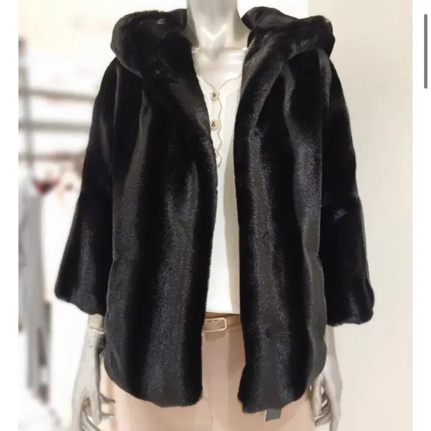 [BUNJANG] Minimum Hooded Mink Fur Jacket / 미니멈 퍼자켓 후드 에코퍼 페이크퍼 퍼자켓 밍크 모피