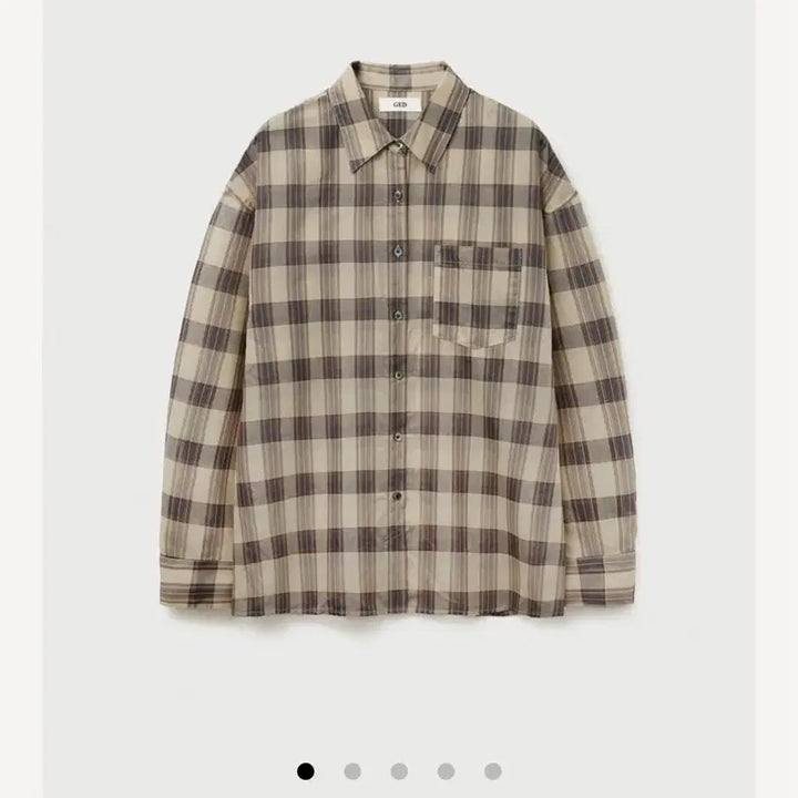 [BUNJANG] Ged Sheer Check Shirt - Beige / ged 게드 쉬어 체크 셔츠 5번 착용 미만