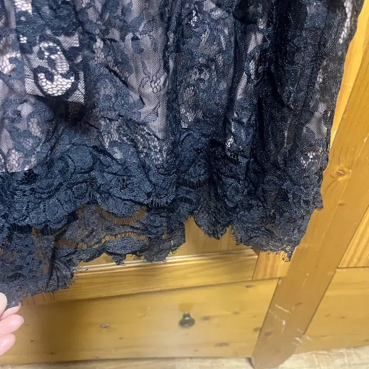 [BUNJANG] Love Paris Black Lace Long Dress / 러브패리스 블랙 레이스 롱 원피스