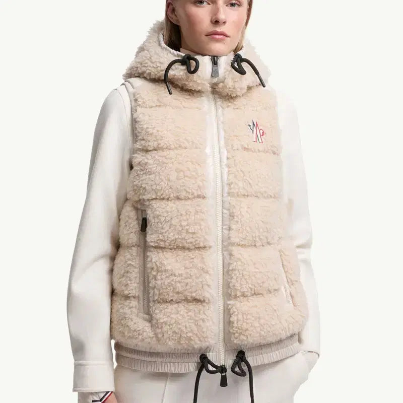 [BUNJANG] Mong Sherpa Hooded Padded Vest / 몽  양털 후드 패딩 조끼  새 제품 1