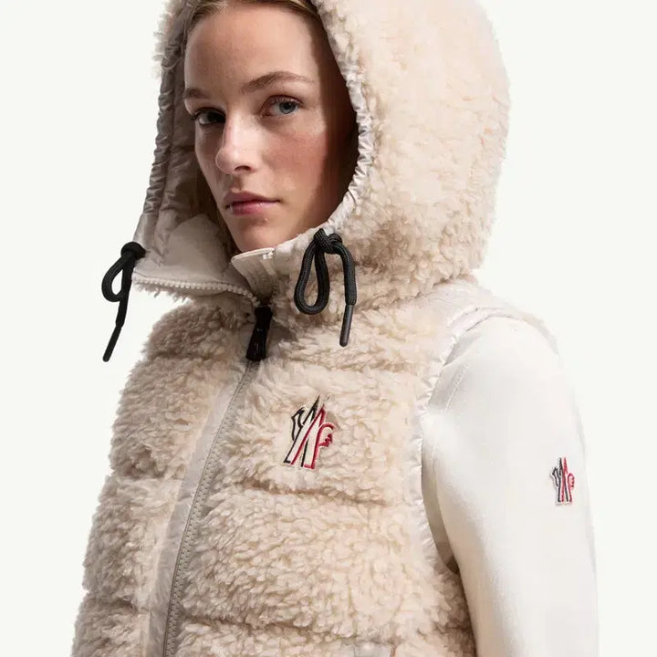 [BUNJANG] Mong Sherpa Hooded Padded Vest / 몽  양털 후드 패딩 조끼  새 제품 1