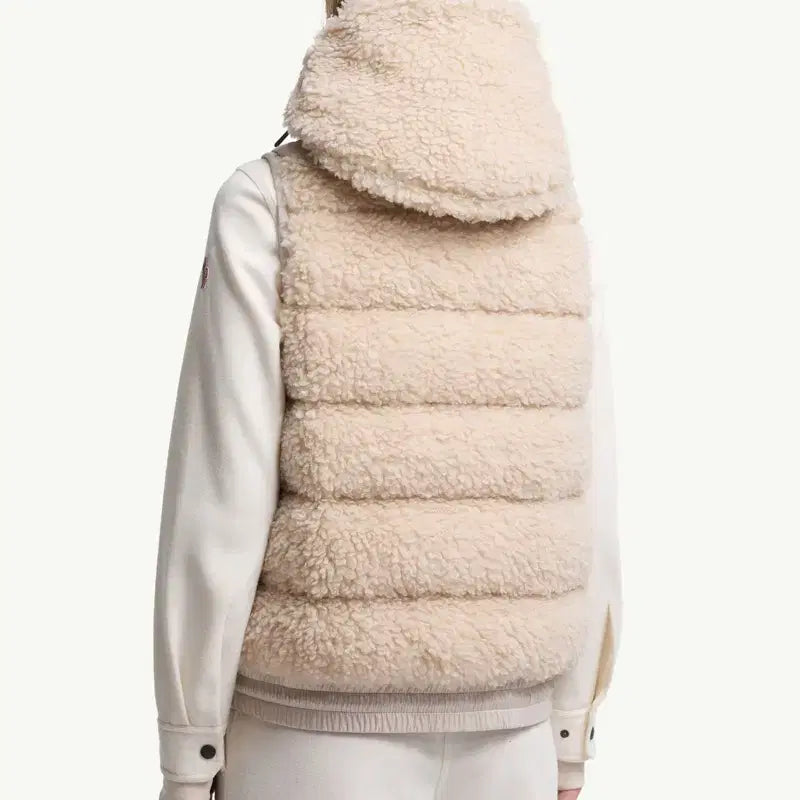 [BUNJANG] Mong Sherpa Hooded Padded Vest / 몽  양털 후드 패딩 조끼  새 제품 1