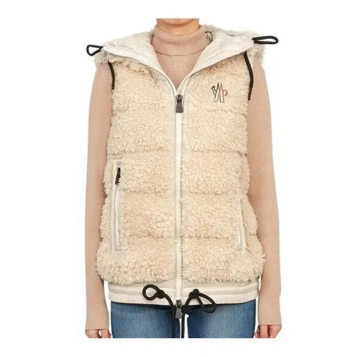 [BUNJANG] Mong Sherpa Hooded Padded Vest / 몽  양털 후드 패딩 조끼  새 제품 1