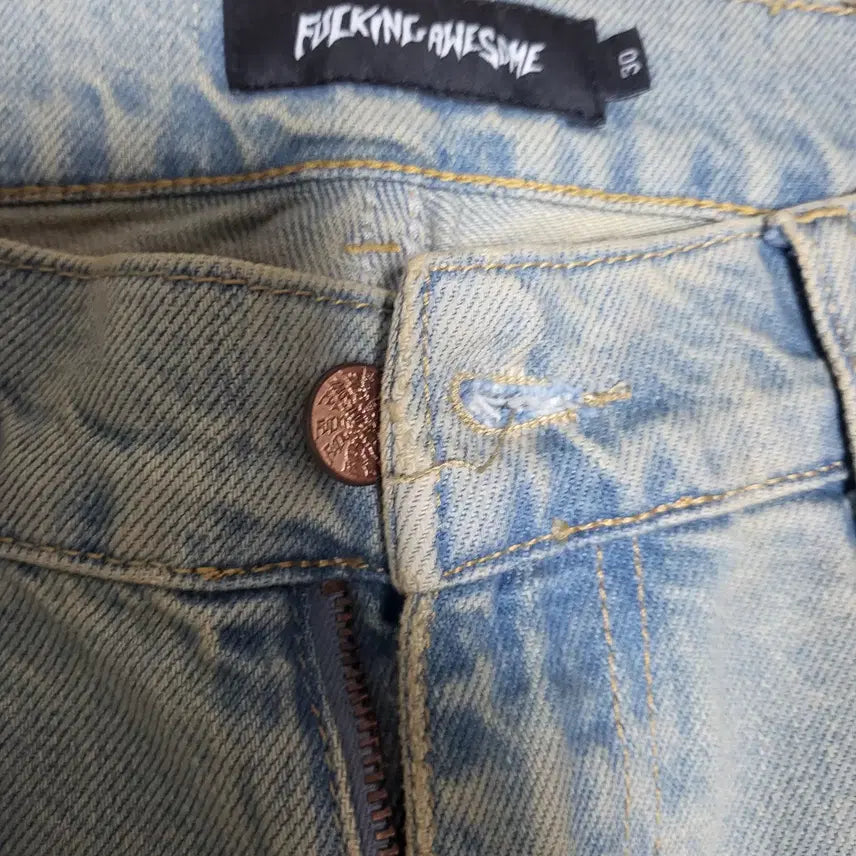 [BUNJANG] Fucking Awesome Washed Denim Jeans 30 / 퍼킹어썸 fecke washed jean 워시드 데님 팬츠 30
