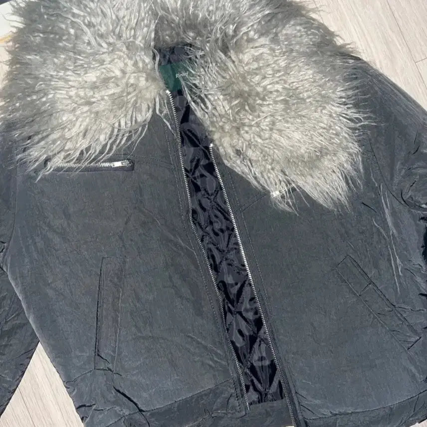 [BUNJANG] Mongole Rough Fur Quilted Jacket (New) / 몽고르 러프 퍼 누빔 자켓 (새상품) 교신