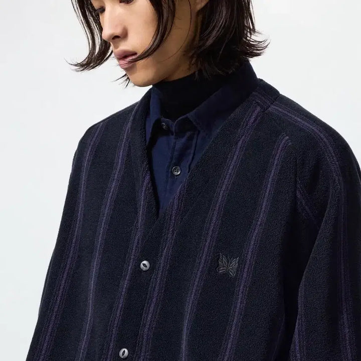 [BUNJANG] Uniqlo Needles Fleece Oversized Cardigan (Black, L) / 유니클로 니들스 콜라보 후리스오버사이즈가디건 (블랙/L사이즈)
