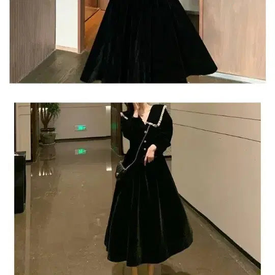 [BUNJANG] Velvet Dress / 벨벳 원피스