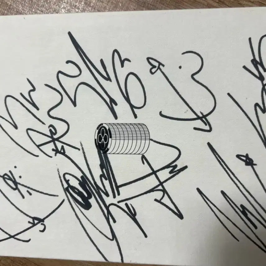 EXO Lotto 앨범 친필 사인 앨범(비매)