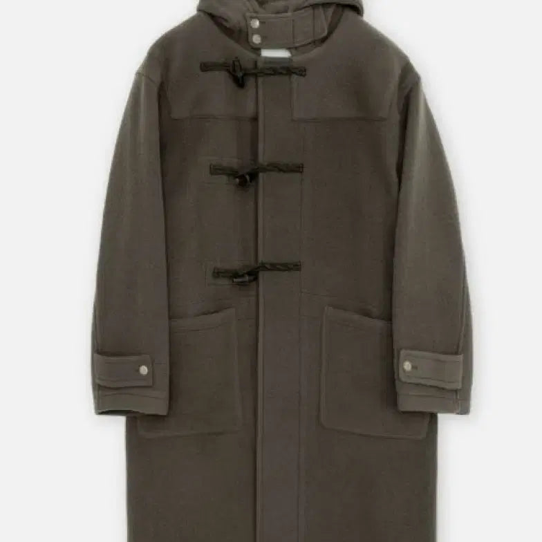 [BUNJANG] Brown Yard Duffle Coat Olive Gray / (5) 브라운야드 더플코트 올리브 그레이