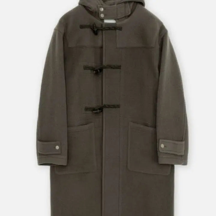 [BUNJANG] Brown Yard Duffle Coat Olive Gray / (5) 브라운야드 더플코트 올리브 그레이