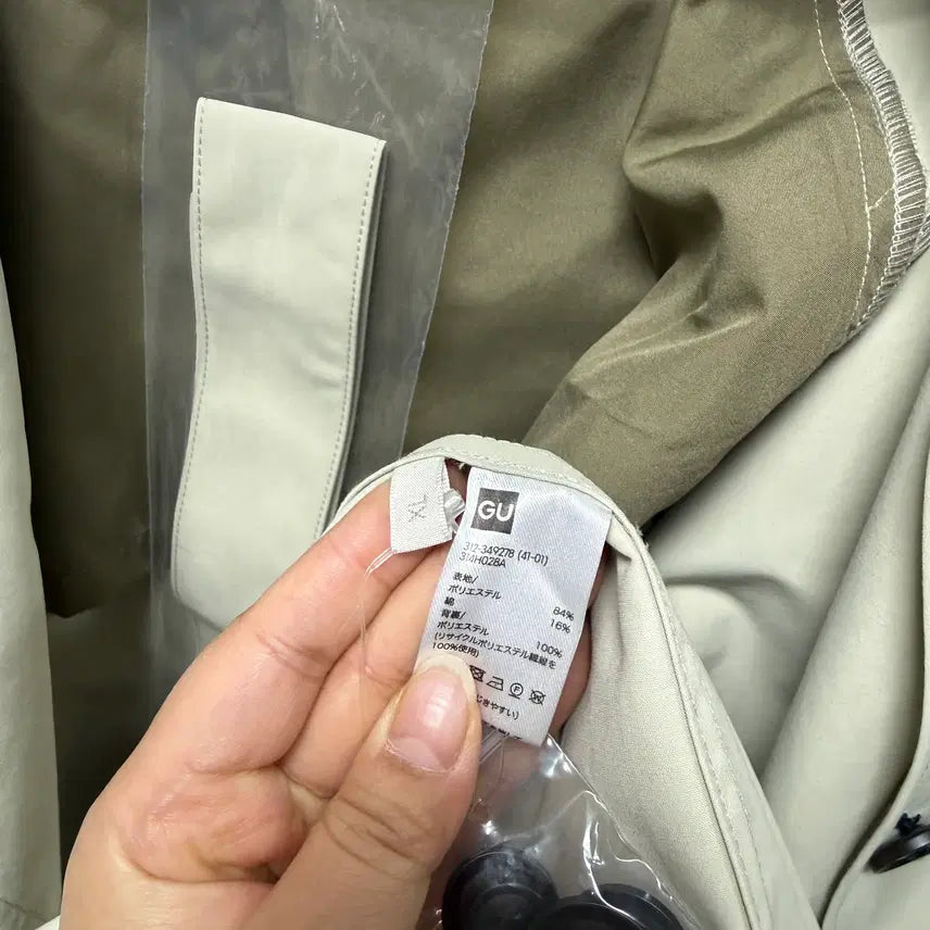 [BUNJANG] GU Trench Coat / (37)새상품 -  GU 트렌치코트