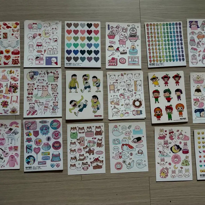 [BUNJANG] Stationery Bundle Set Stickers / 다꾸용 스티커 일괄