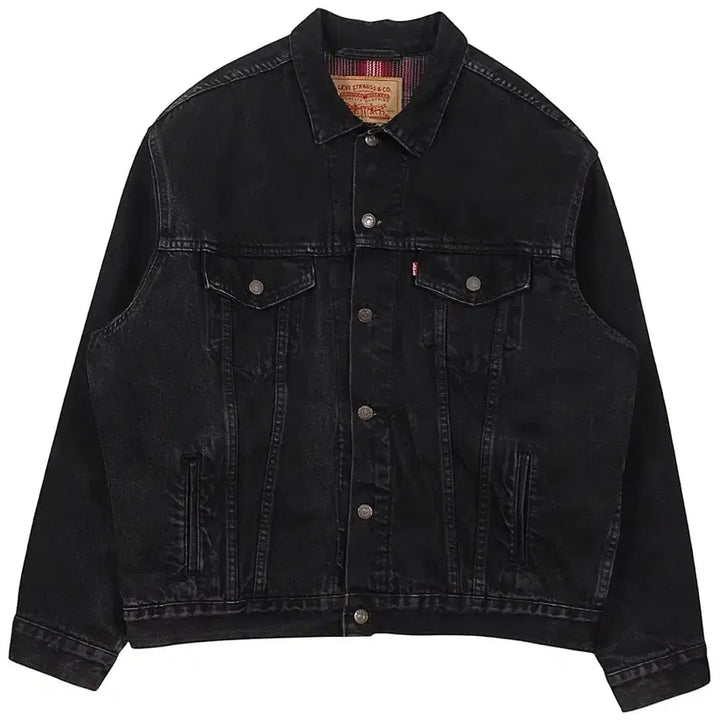 [BUNJANG] Levi's 70699-4159 Black Denim Jacket (Flannel Lined) / 1995 USA 리바이스 70699-4159 블랙 데님 자켓 플란넬 안감