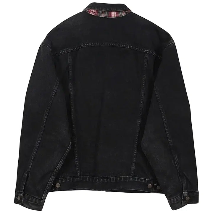 [BUNJANG] Levi's 70699-4159 Black Denim Jacket (Flannel Lined) / 1995 USA 리바이스 70699-4159 블랙 데님 자켓 플란넬 안감