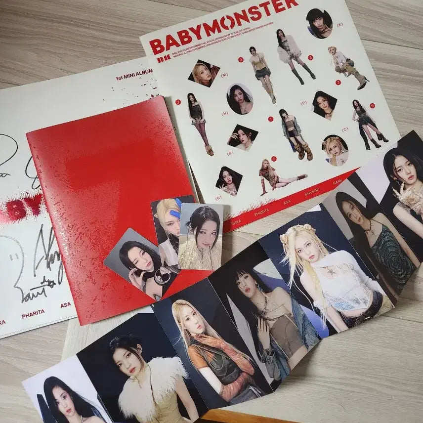비매) 베이비몬스터 사인 앨범 풀구성