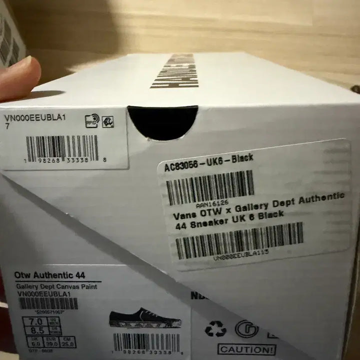 [BUNJANG] Gallery Dept x Vans Black / [250] 갤러리뎁트 x 반스 블랙