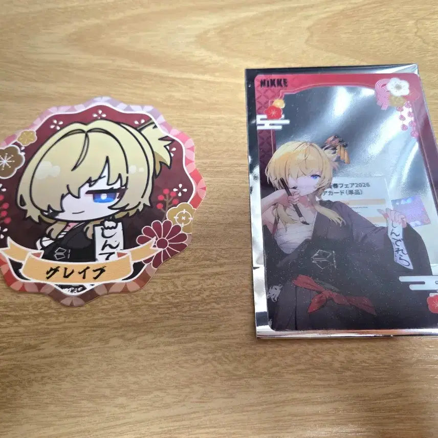 [BUNJANG] NIKKE Grave New Year Collab Clear Card & Coaster / 니케 그레이브 신년 콜라보 클리어카드, 코스터