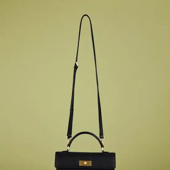 [BUNJANG] Chix Label Rev Bag Small Black with Twilly / 칙스라벨 레브백 스몰 블랙 +트윌리포함