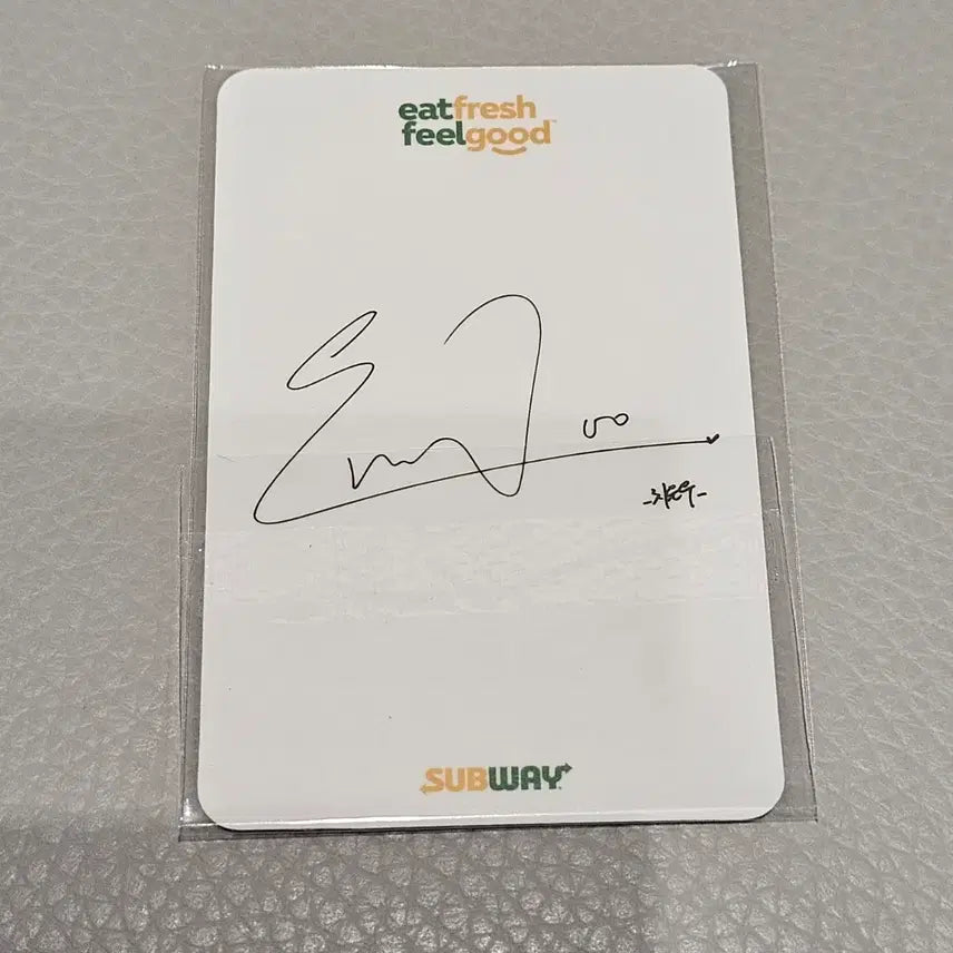 아스트로 차은우 서브웨이 손하트 포카