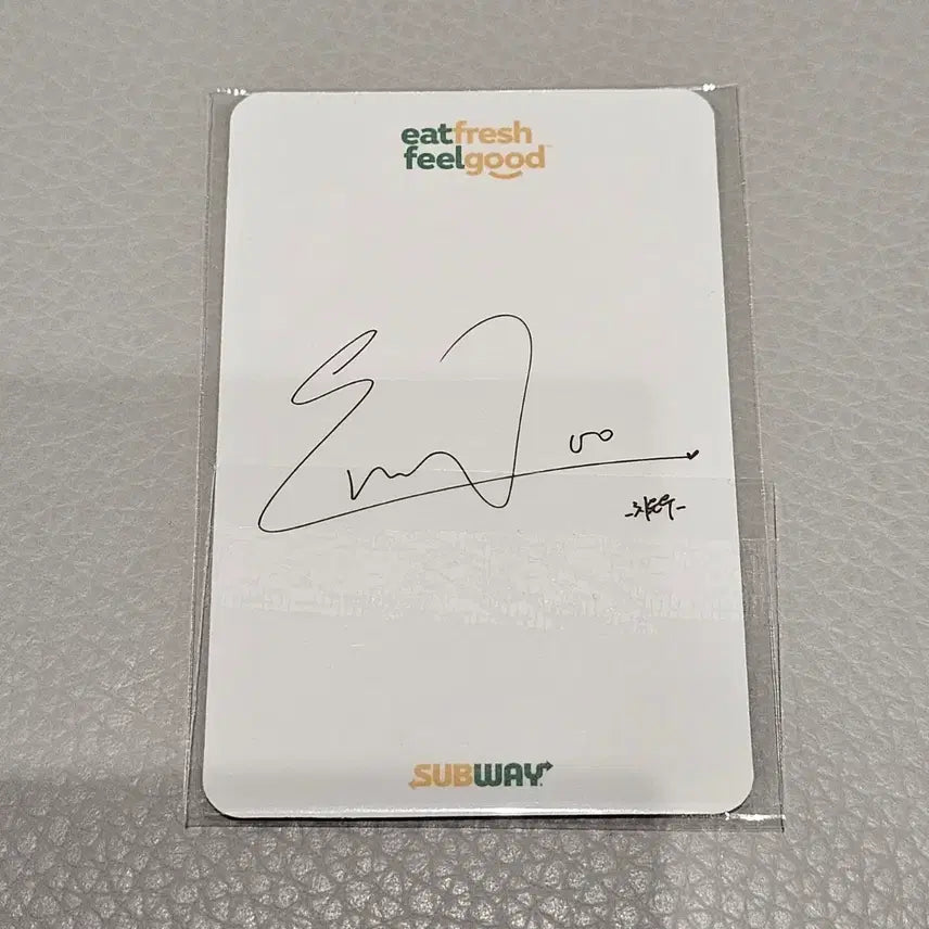 아스트로 차은우 써브웨이 손하트 포토카드