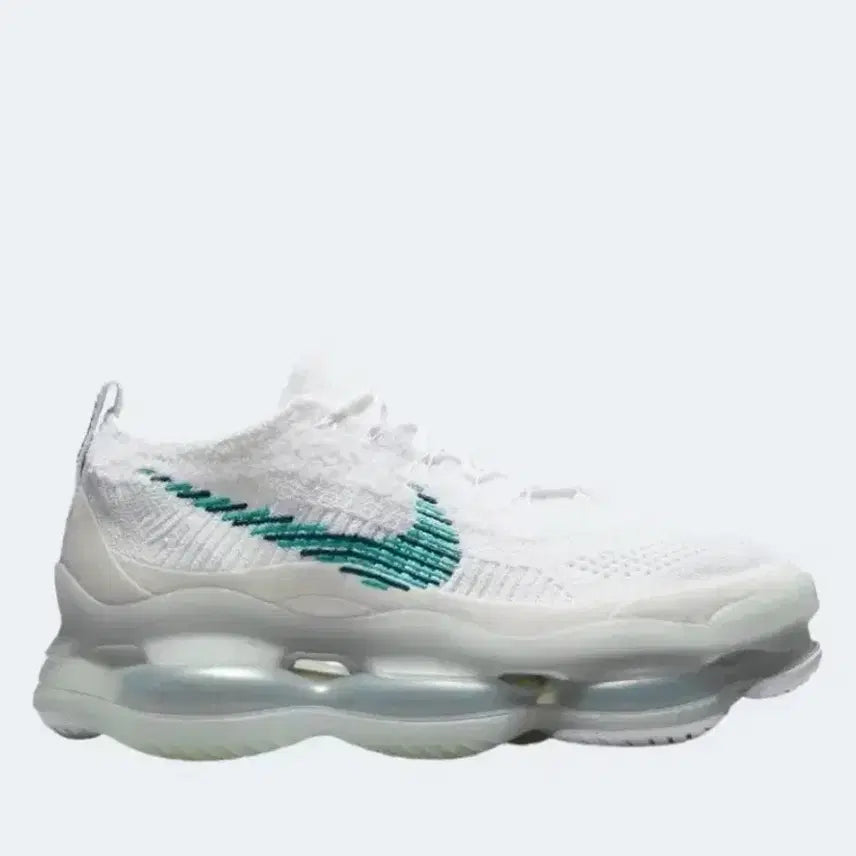 [BUNJANG] Nike Air Max Scorpion Flyknit White Geode Teal Sneakers / 나이키 에어맥스 스콜피온 플라이니트 화이트 지오드 틸 275