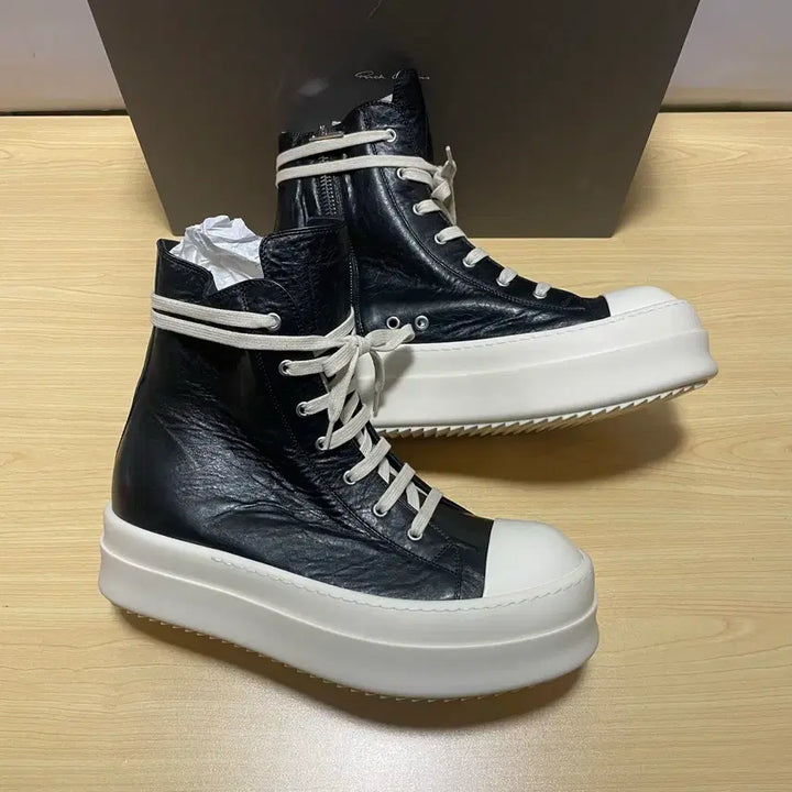 [BUNJANG] Rick Owens Mega Bumper Ramones High Top Sneakers / [39,40,44] 새상품 릭오웬스 메가범퍼 라몬즈 하이탑 스니커즈