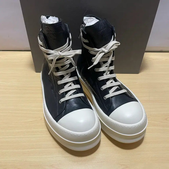 [BUNJANG] Rick Owens Mega Bumper Ramones High Top Sneakers / [39,40,44] 새상품 릭오웬스 메가범퍼 라몬즈 하이탑 스니커즈