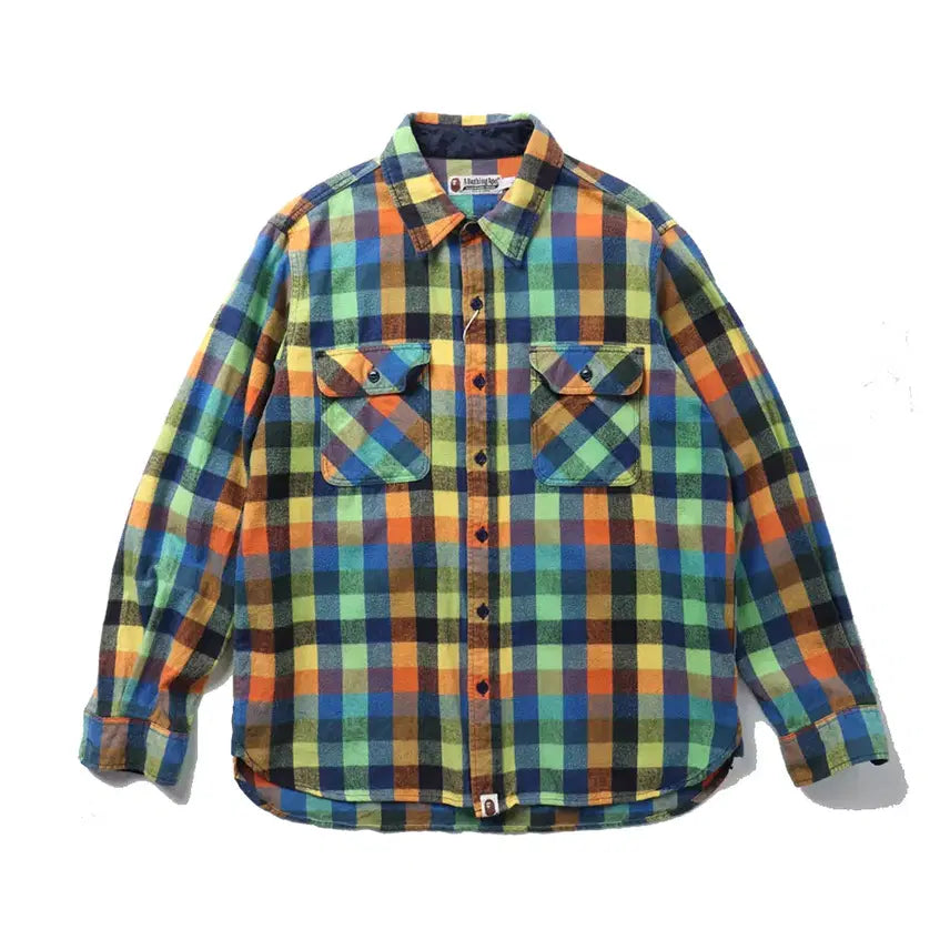 [BUNJANG] BAPE A BATHING APE Plaid Flannel Shirt / 베이프 A BATHING APE Plaid Flannel Shirt