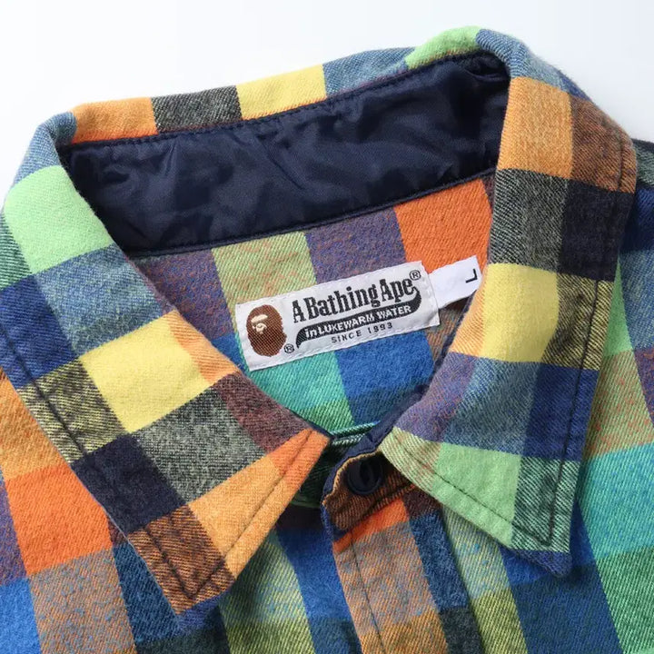 [BUNJANG] BAPE A BATHING APE Plaid Flannel Shirt / 베이프 A BATHING APE Plaid Flannel Shirt